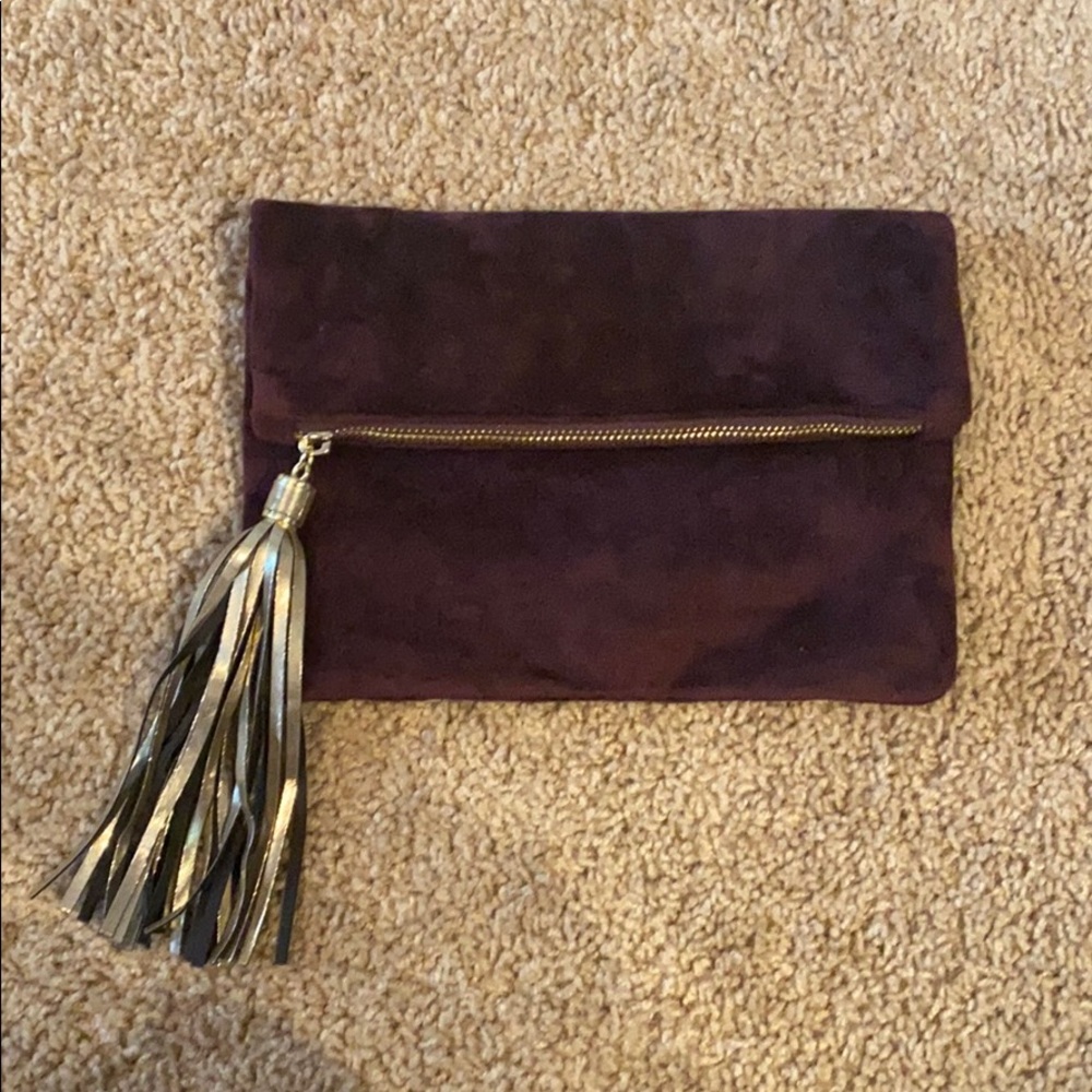 Maroon clutch